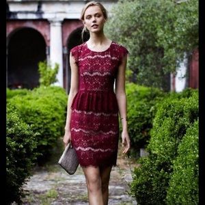 Anthropologie Elsa Peplum Dress by Maeve NWOT